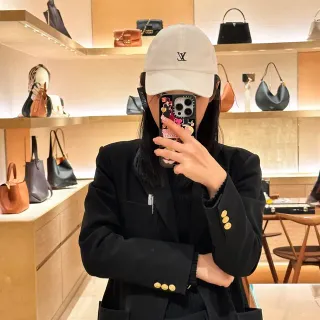 Louis Vuitton LV Monogram 印花图案 白色棒球帽