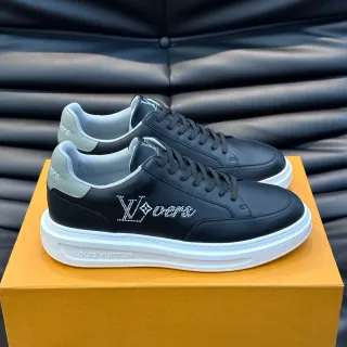 Louis Vuitton LV Trainer Negro Blanco Low-Top Plataforma Suela Sneakers Lifestyle