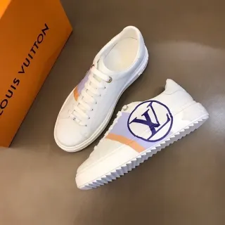 Louis Vuitton LV Trainer 白色 多彩 皮革 色块 条纹 生活方式 运动鞋
