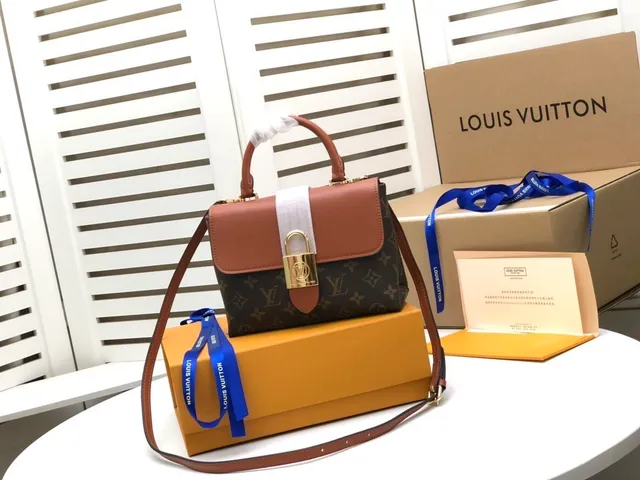 Louis Vuitton Monogram Canvas and Tan Leather Top-Handle Handbag 9