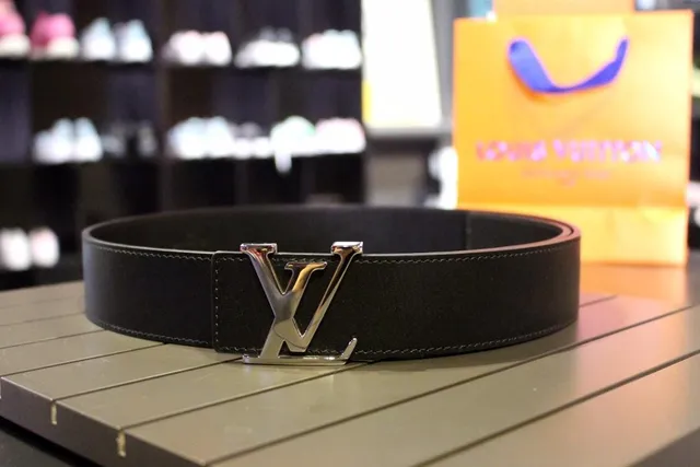 Louis Vuitton Monogram कैनवास बेल्ट भूरा गोल्ड Turnlock Buckle चमड़े का बेल्ट 21
