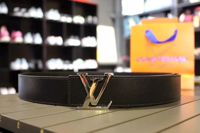 Louis Vuitton Monogram कैनवास बेल्ट भूरा गोल्ड Turnlock Buckle चमड़े का बेल्ट 23