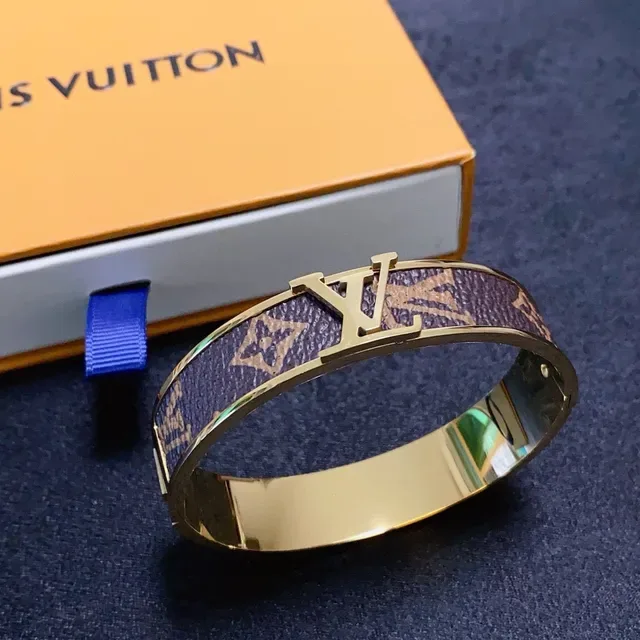 Louis Vuitton Monogram Canvas Hinged Bangle Bracelet 4