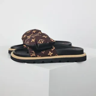 Louis Vuitton Monogram Padded Strap Slippers