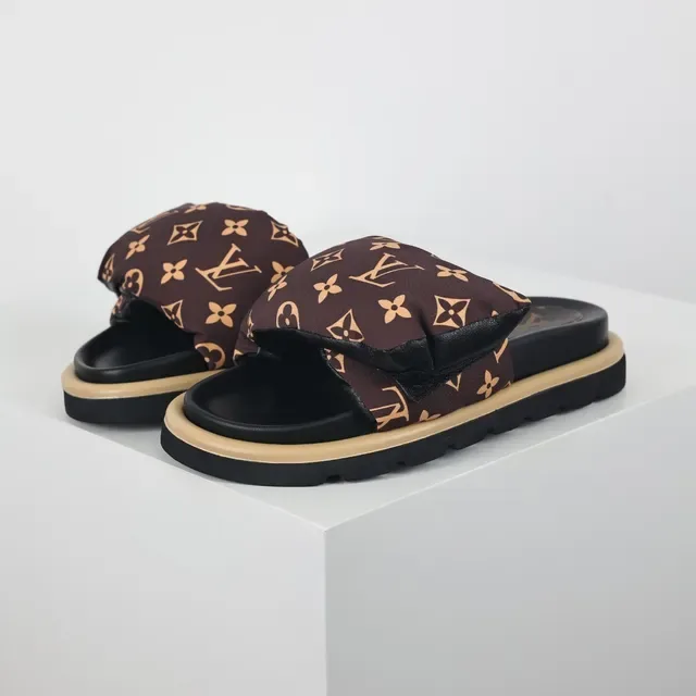 Louis Vuitton Monogram Padded Strap Slippers 2