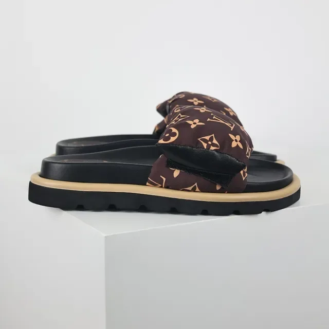 Louis Vuitton Monogram Padded Strap Slippers 3