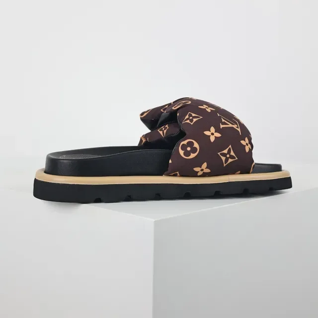 Louis Vuitton Monogram Padded Strap Slippers 7