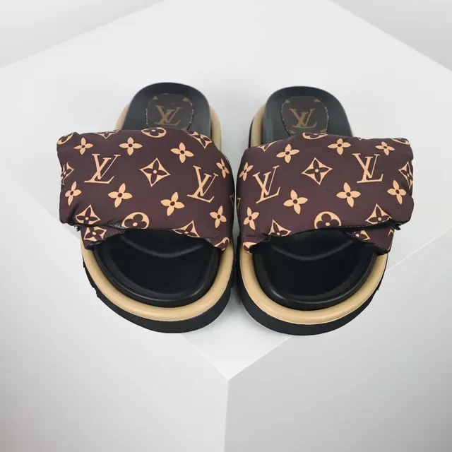 Louis Vuitton Monogram Padded Strap Slippers 8