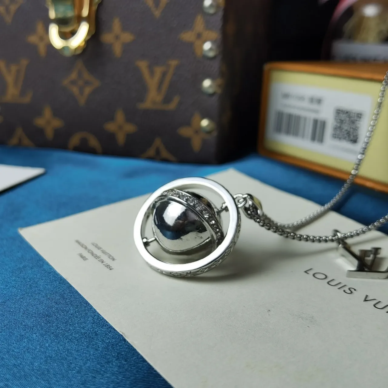Louis Vuitton Monogram World Tour Orb Pendant Necklace 2