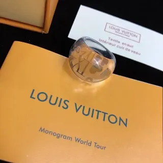 Louis Vuitton Monogram World Tour Transparent Resin Ring