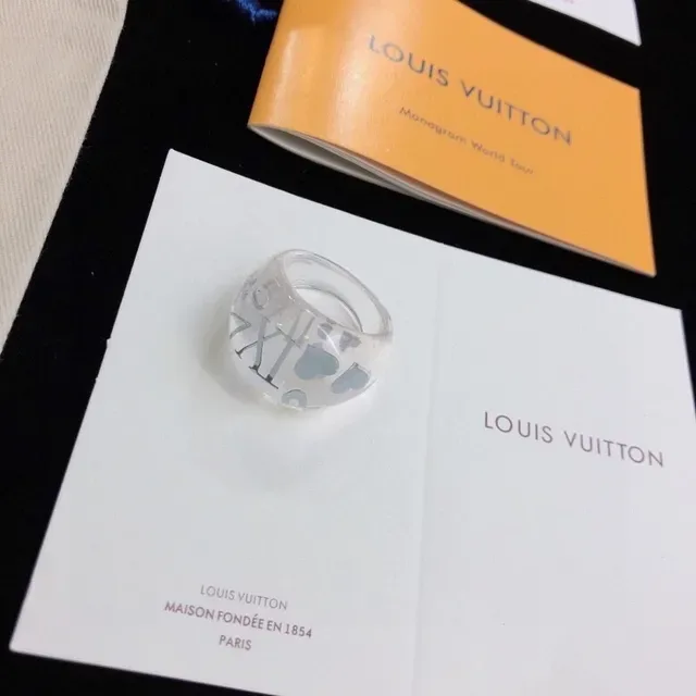 Louis Vuitton Monogram World Tour Transparent Resin Ring 2