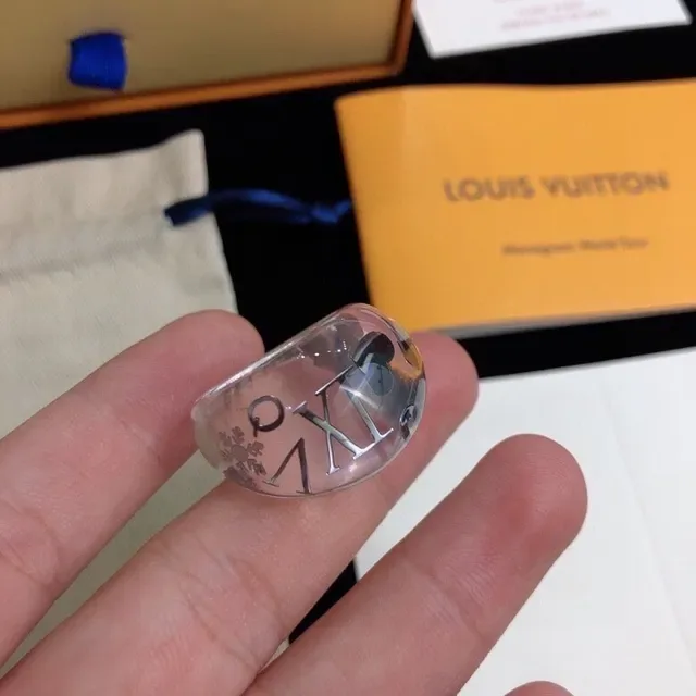 Louis Vuitton Monogram World Tour Transparent Resin Ring 5