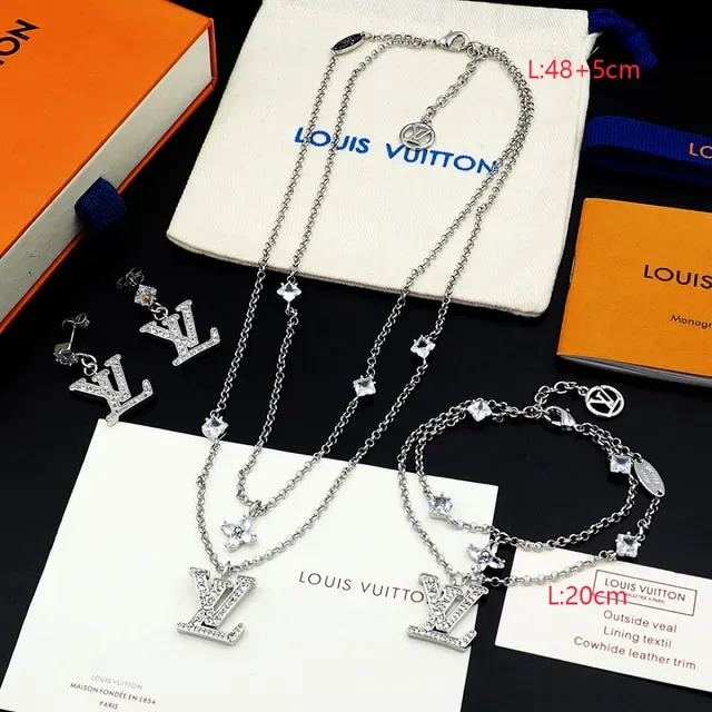 Louis Vuitton Pavé Crystal LV Monogram Dangle Earrings 4