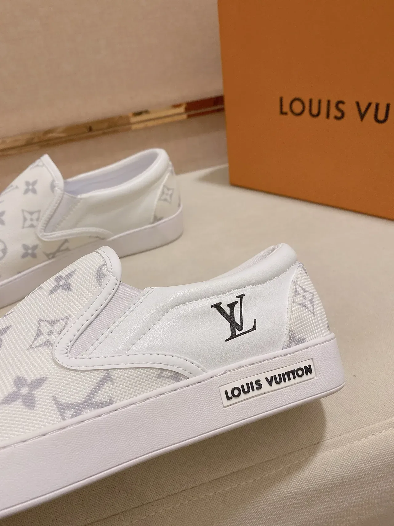 Louis Vuitton Run Away Monogram Canvas Slip-On Lifestyle Sneakers 3