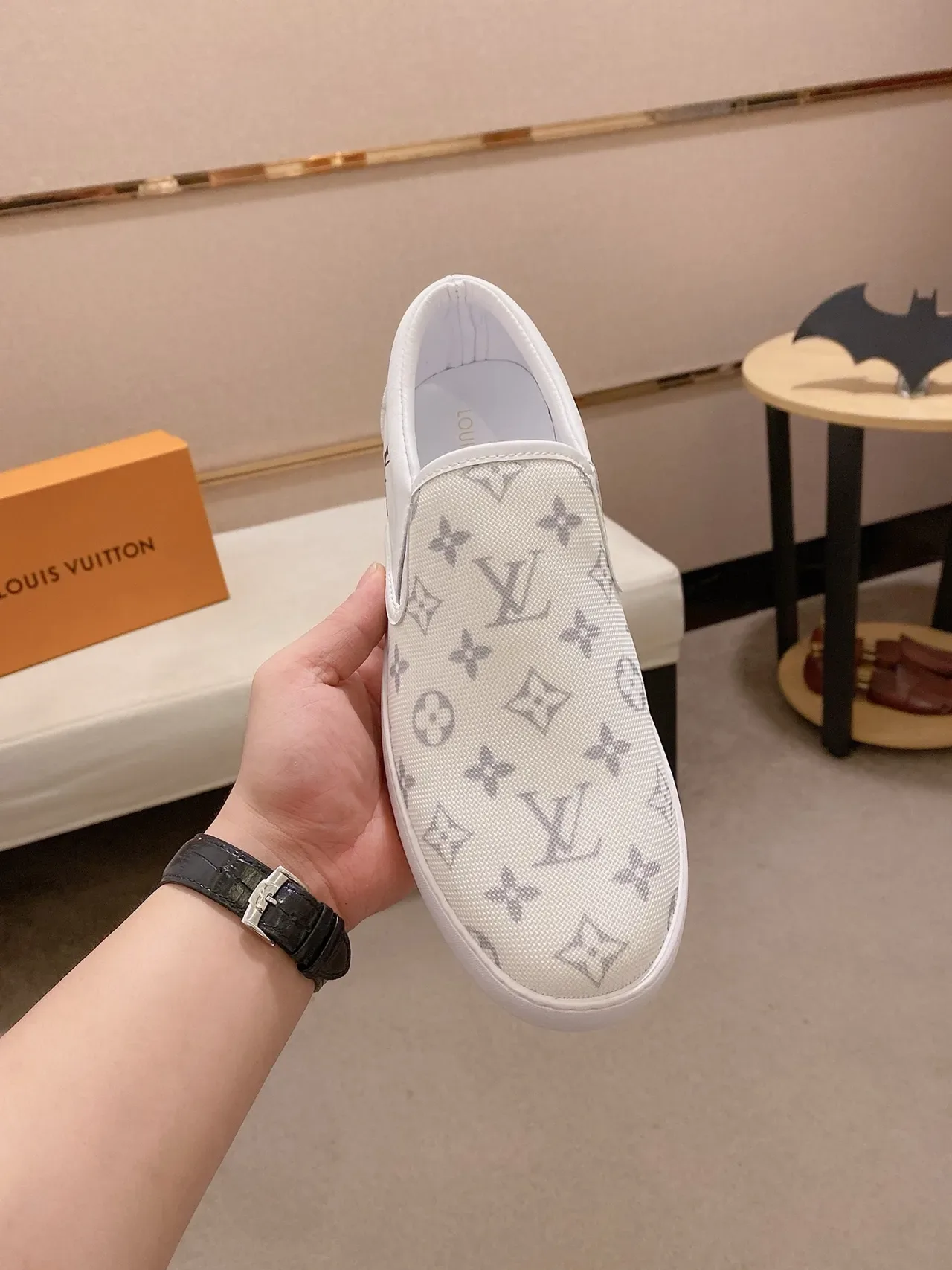Louis Vuitton Run Away Monogram Canvas Slip-On Lifestyle Sneakers 5