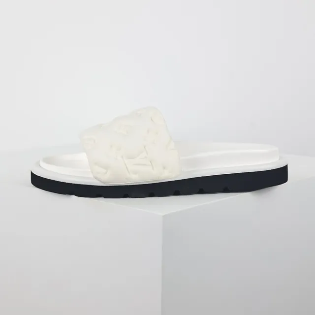 Louis Vuitton Run Away Slide Off-White et pantoufles noires 9