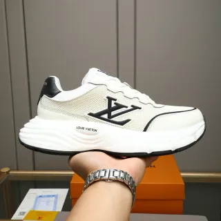 Louis Vuitton Run Away White and Black Chunky Sneakers