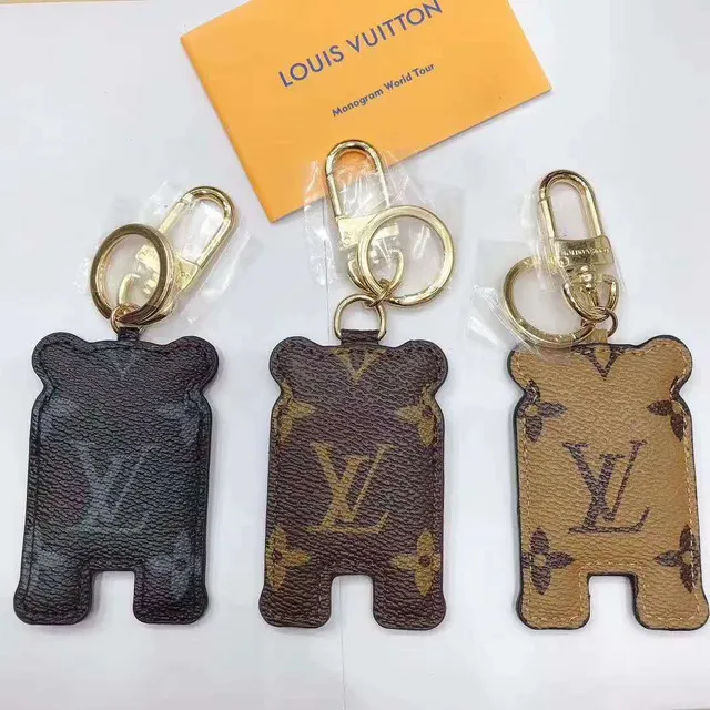 Louis Vuitton Ursinho de pelúcia Marrom Bege Silhueta Monograma Lona Encosto Capa para celular 3