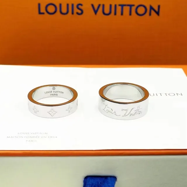 Louis Vuitton You and Me Engraved Monogram Ring 8