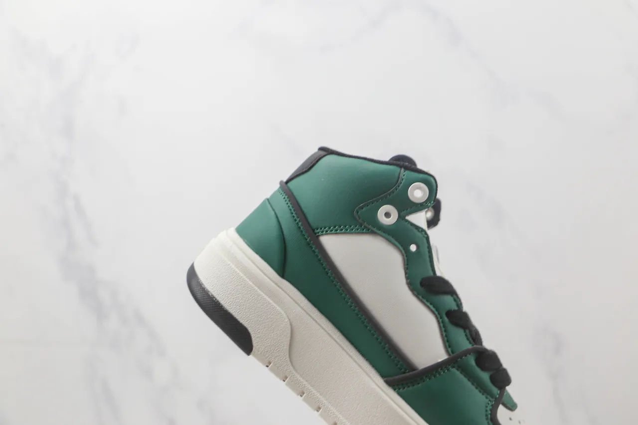 Mitchell & Ness NY Yankees High Top Vert Blanc Noir Chaussures Lifestyle 5