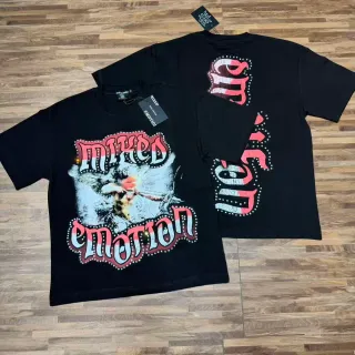 Mixed Emotion Graphic Print Oversized T-Shirt