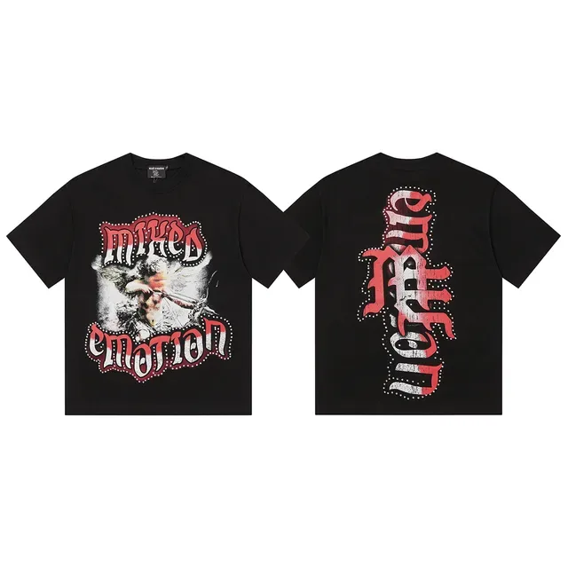 Mixed Emotion Graphic Print Oversized T-Shirt 2