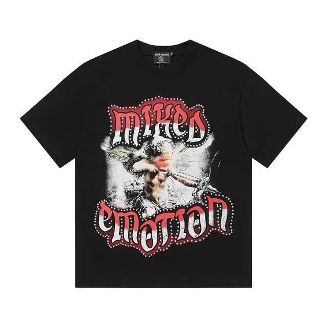 Mixed Emotion Graphic Print Oversized T-Shirt 3