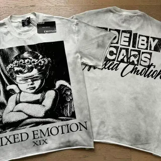 Mixed Emotion XIX Acid-Wash Graphic T-Shirt