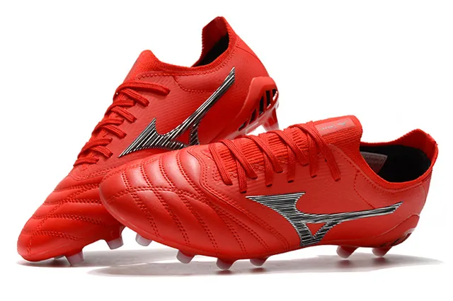 Mizuno Morelia Neo Red Silver Firm-Ground फुटबॉल जूते 2