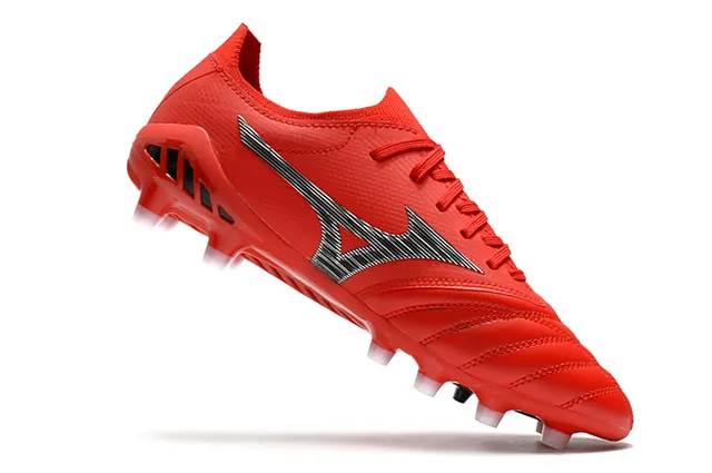 Mizuno Morelia Neo Red Silver Firm-Ground फुटबॉल जूते 3