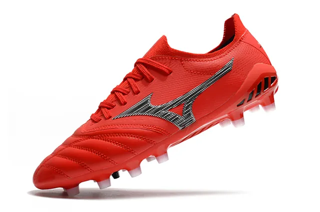 Mizuno Morelia Neo Red Silver Firm-Ground फुटबॉल जूते 4