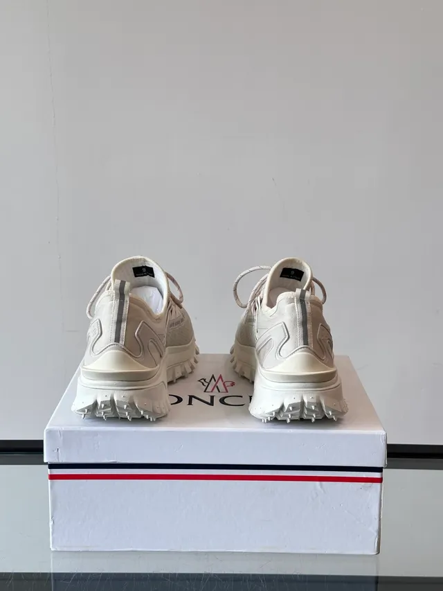 Moncler Trail Runner Off-White حذاء كاجوال سميك القدمين 3
