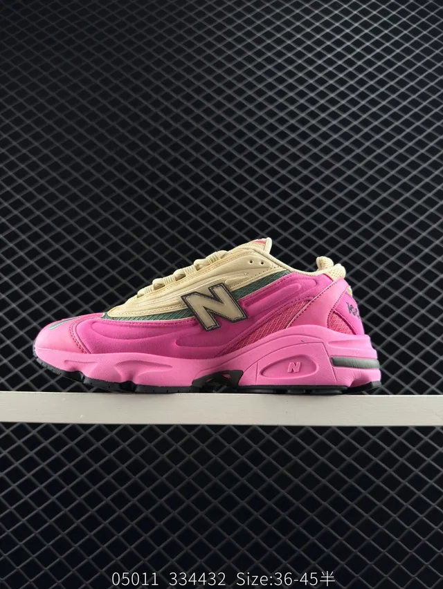 New Balance 1000 Pink Beige Green Chunky Sneakers 5