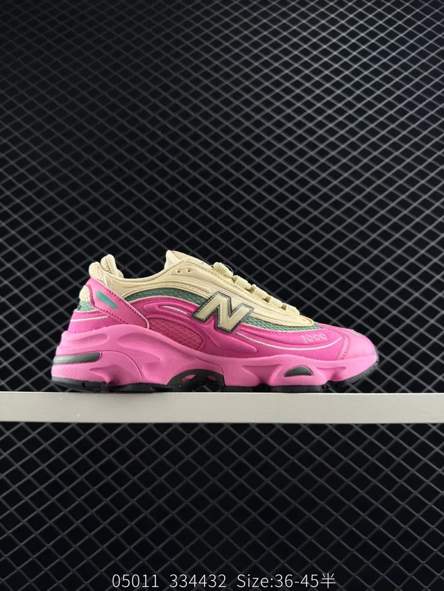 New Balance 1000 Pink Beige Green Chunky Sneakers 6