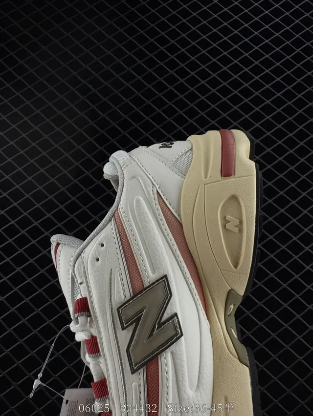 New Balance 1005 White Beige Pink Chunky Sneakers 3