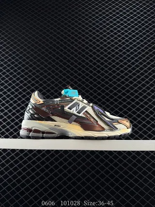 New Balance 1306A بيج بني بنفسجي ذهبي حذاء رياضي سميك 2