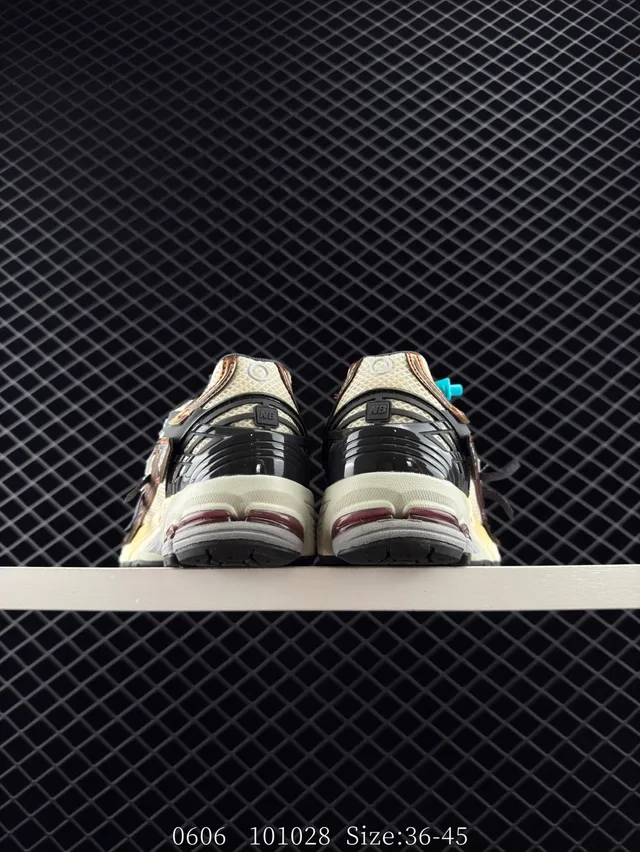 New Balance 1306A بيج بني بنفسجي ذهبي حذاء رياضي سميك 7
