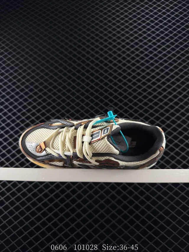 New Balance 1306A بيج بني بنفسجي ذهبي حذاء رياضي سميك 8