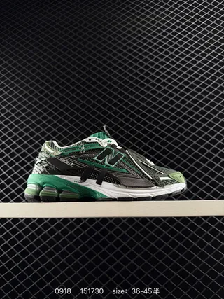 New Balance 151730 Green Black حذاء رياضي ريترو رنر مع طبقة شبكة و ظفيرة علوية كروسبي 2