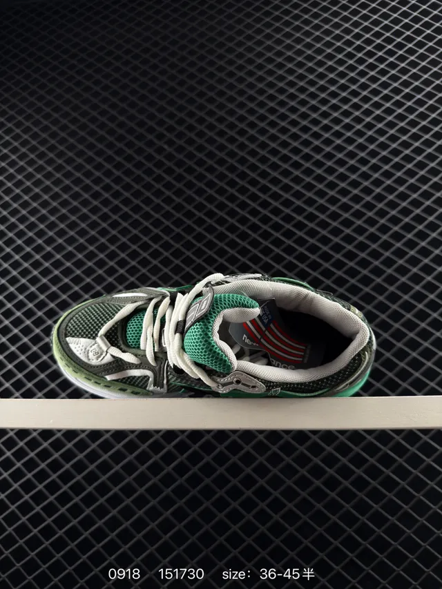 New Balance 151730 Green Black حذاء رياضي ريترو رنر مع طبقة شبكة و ظفيرة علوية كروسبي 5