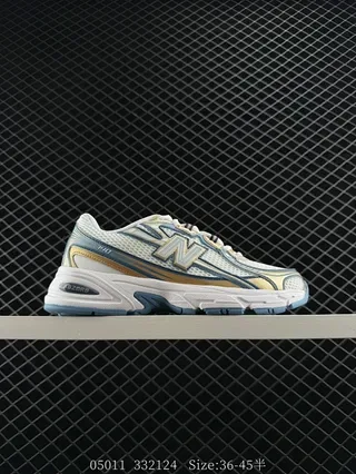 New Balance 740 White Blue Gold Retro Runner Lifestyle Sneakers 2
