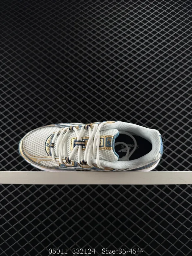 New Balance 740 White Blue Gold Retro Runner Lifestyle Sneakers 5