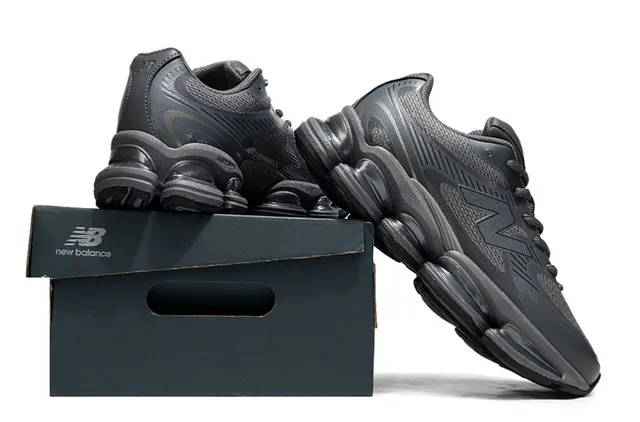 New Balance 9060 Monochrome Gray Lifestyle Sneakers 6