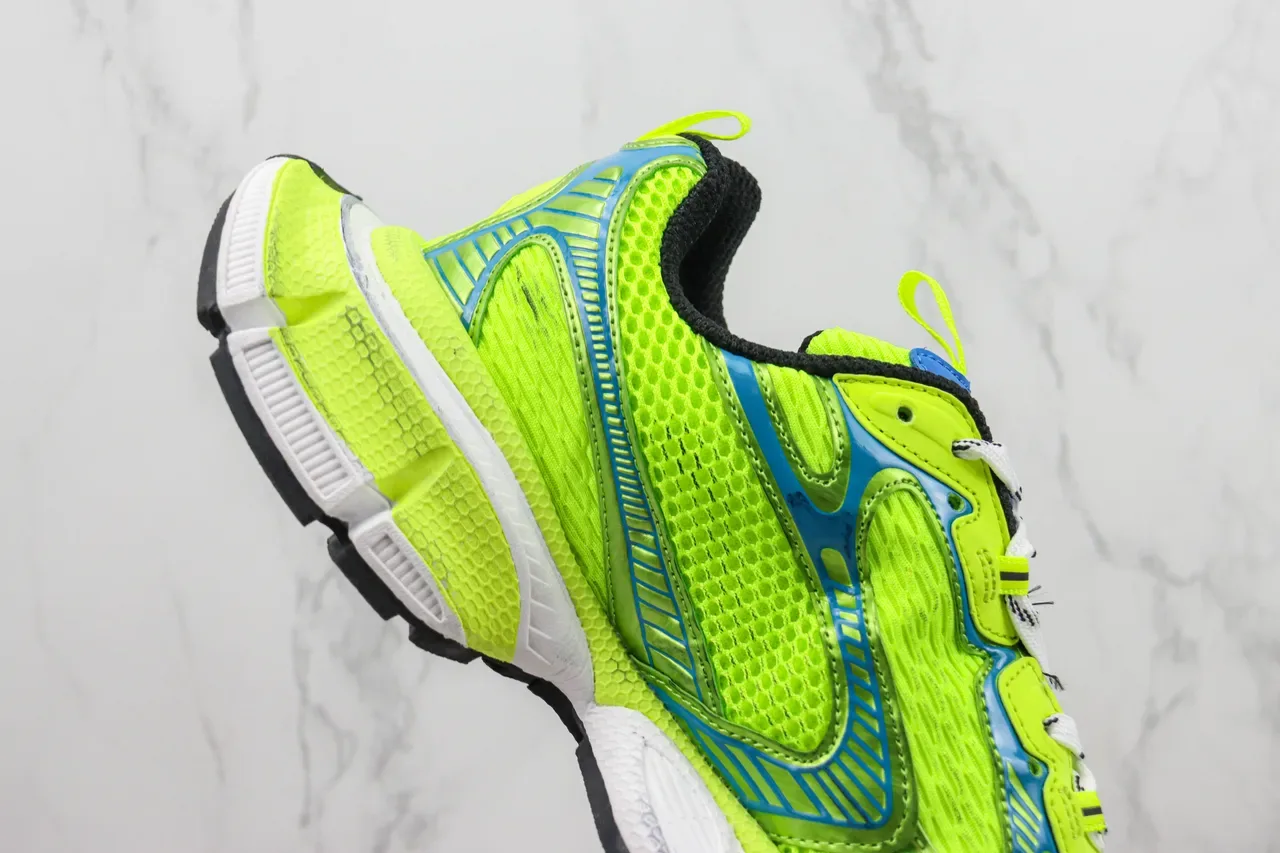 New Balance 9060 Neon Lime Green Blue Chunky Sneakers 5