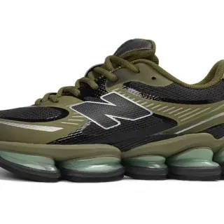 New Balance 9060 橄榄绿和黑色生活方式运动鞋
