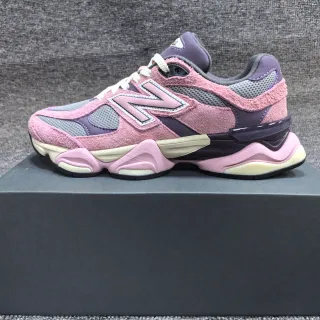 New Balance 9060 粉紫色厚底运动鞋