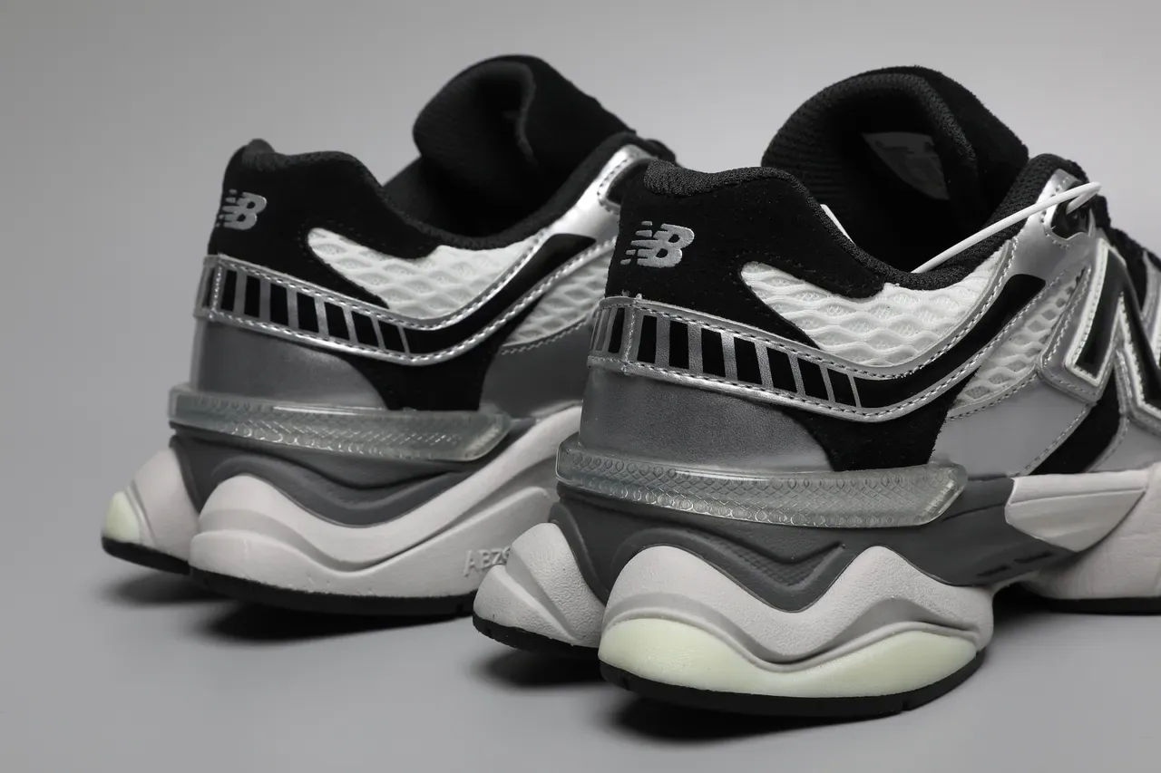 New Balance 9060 Silver Grey Black Lifestyle Sneakers 2