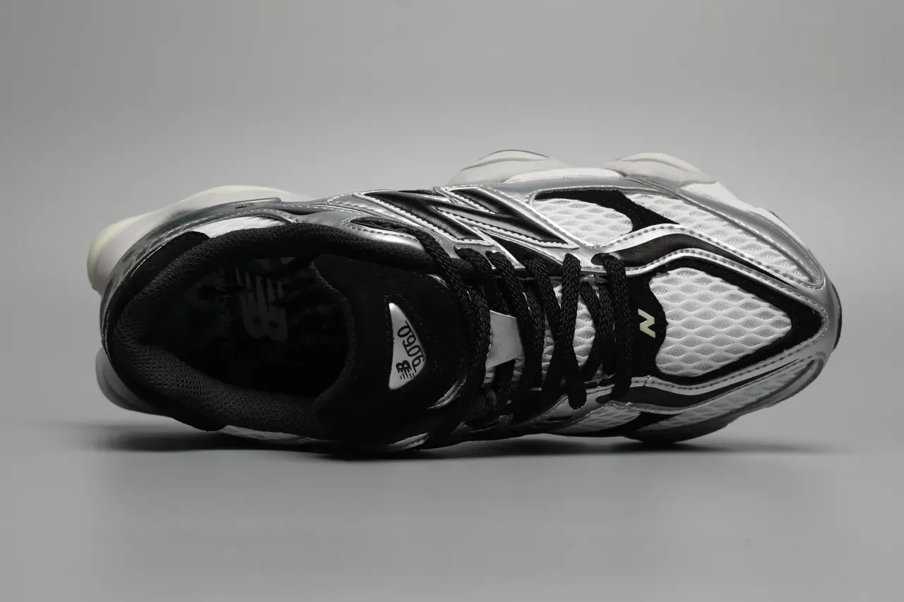 New Balance 9060 Silver Grey Black Lifestyle Sneakers 7