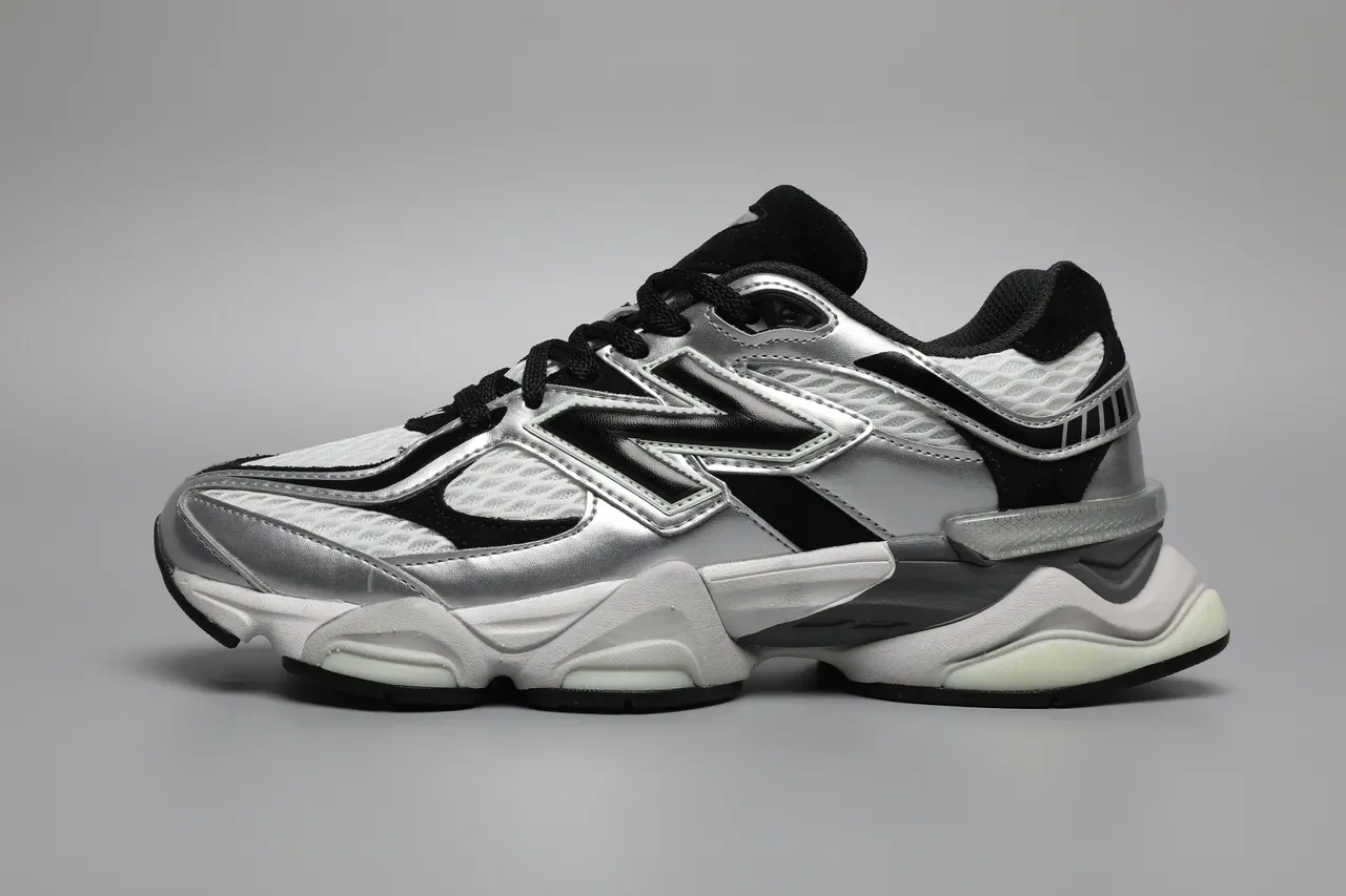 New Balance 9060 Silver Grey Black Lifestyle Sneakers 9