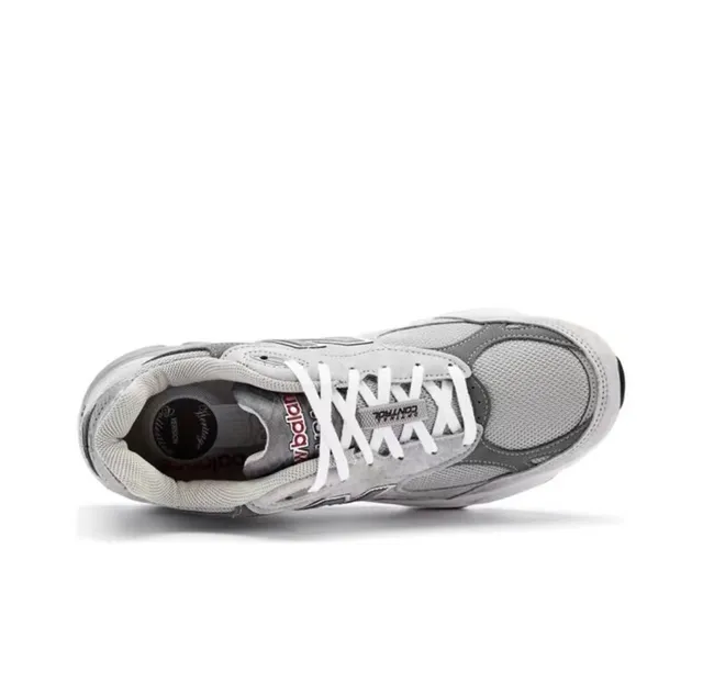 New Balance 990 ग्रे और सफेद जाल और सuede ऊपरी ENCAP मिडसोल लाइफस्टाइल स्नीकर 4